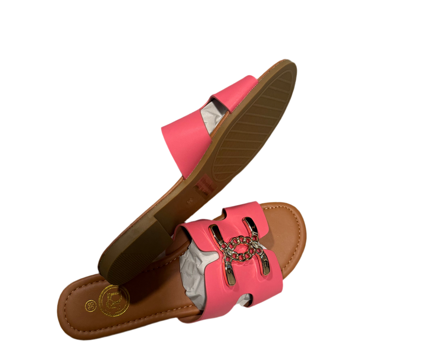 Sandals Chanel pink