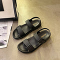 Cross-border 2025 Summer New Women's Sandals Flat Fashionable Outer Wear Casual Beach Sandals with Velcro